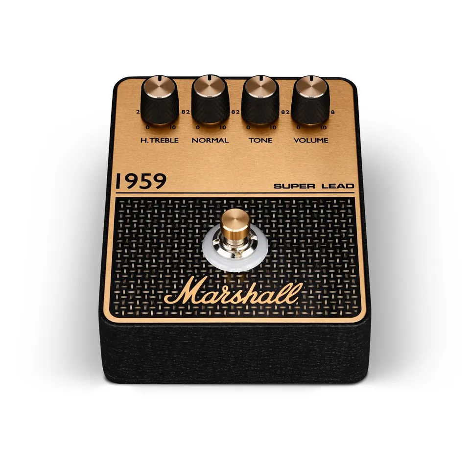 marshall-1959-overdrive-distortion-pedal-black-and-gold-vintage-super-lead-tone- image 1