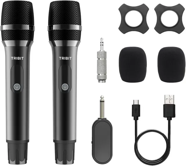 tribit-wireless-dual-microphone-system-with-dsp-noise-reduction-40-hour-battery- image 1