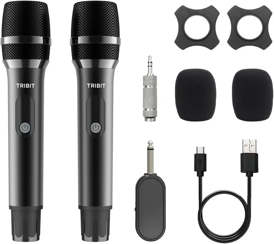 tribit-wireless-dual-microphone-system-with-dsp-noise-reduction-40-hour-battery- image 1