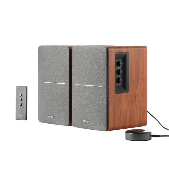 edifier-r1280t-wiim-mini-streaming-bundle-powered-bookshelf-speakers-with-wi-fi- image 1