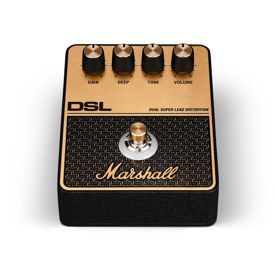 marshall-dsl-overdrive-distortion-pedal-black-and-gold-dual-super-lead-tone-with image 1