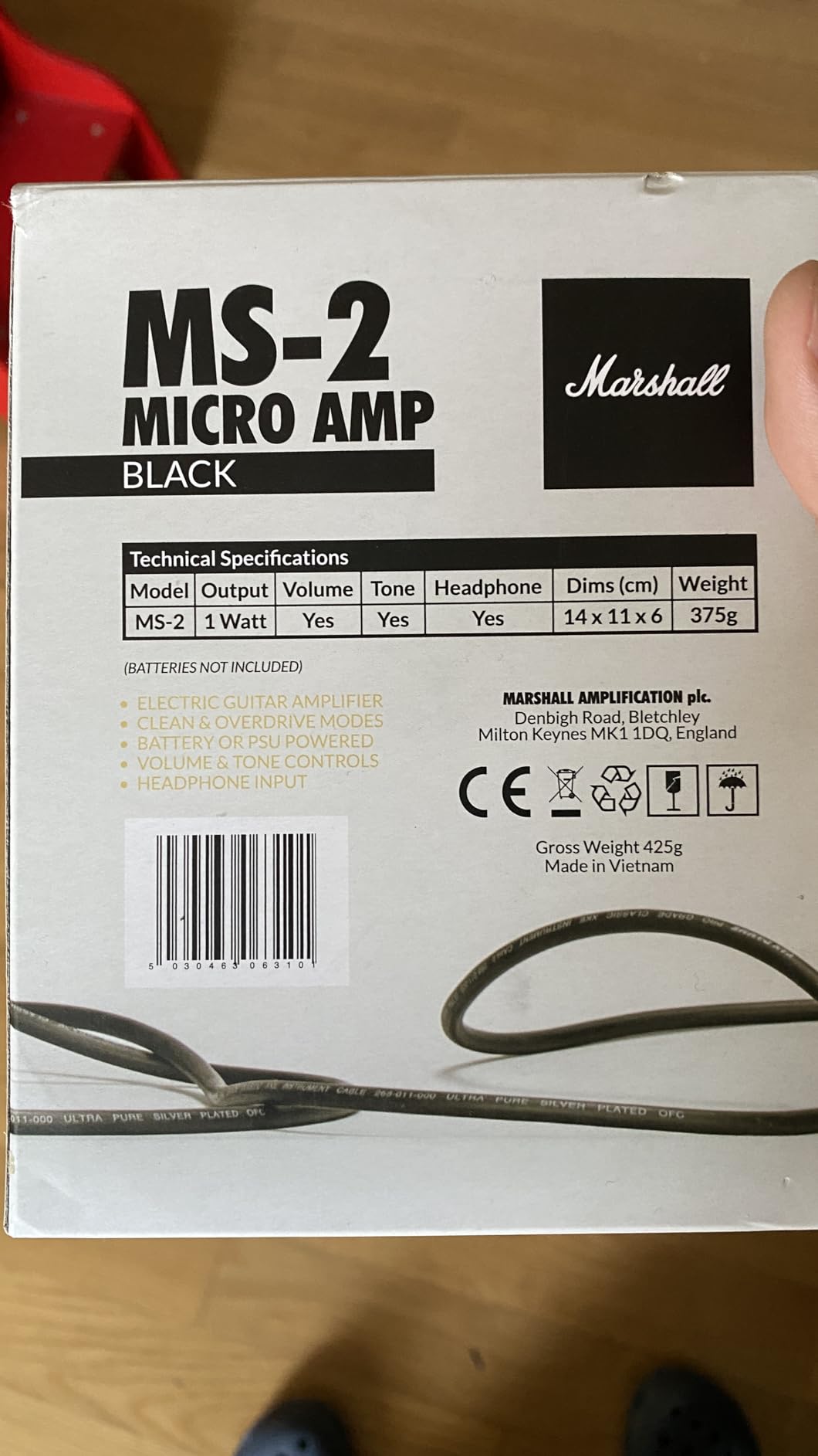 Perfect for my kid's first amp