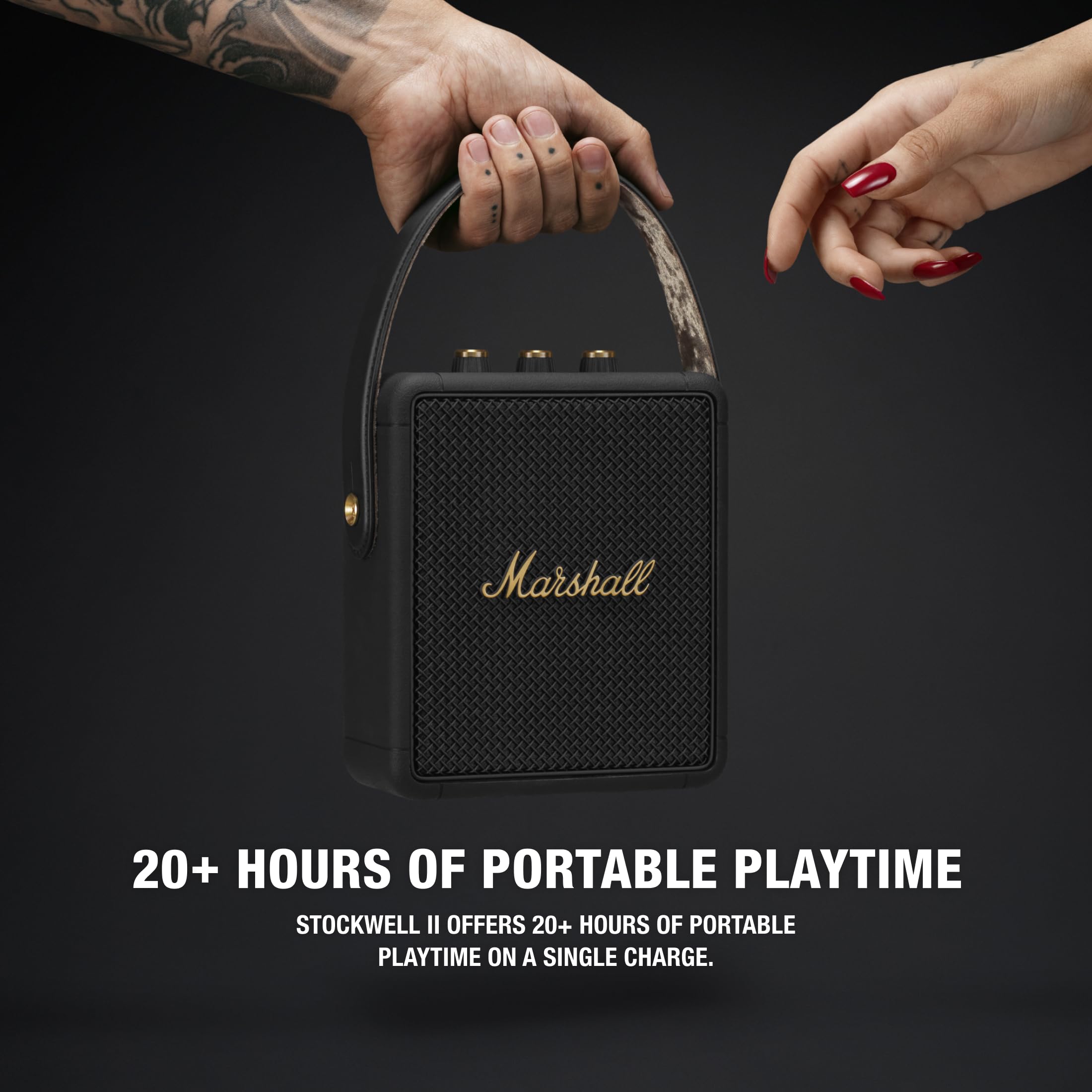 marshall-stockwell-ii-portable-bluetooth-speaker-true-stereophonic-360-sound-20- image 2