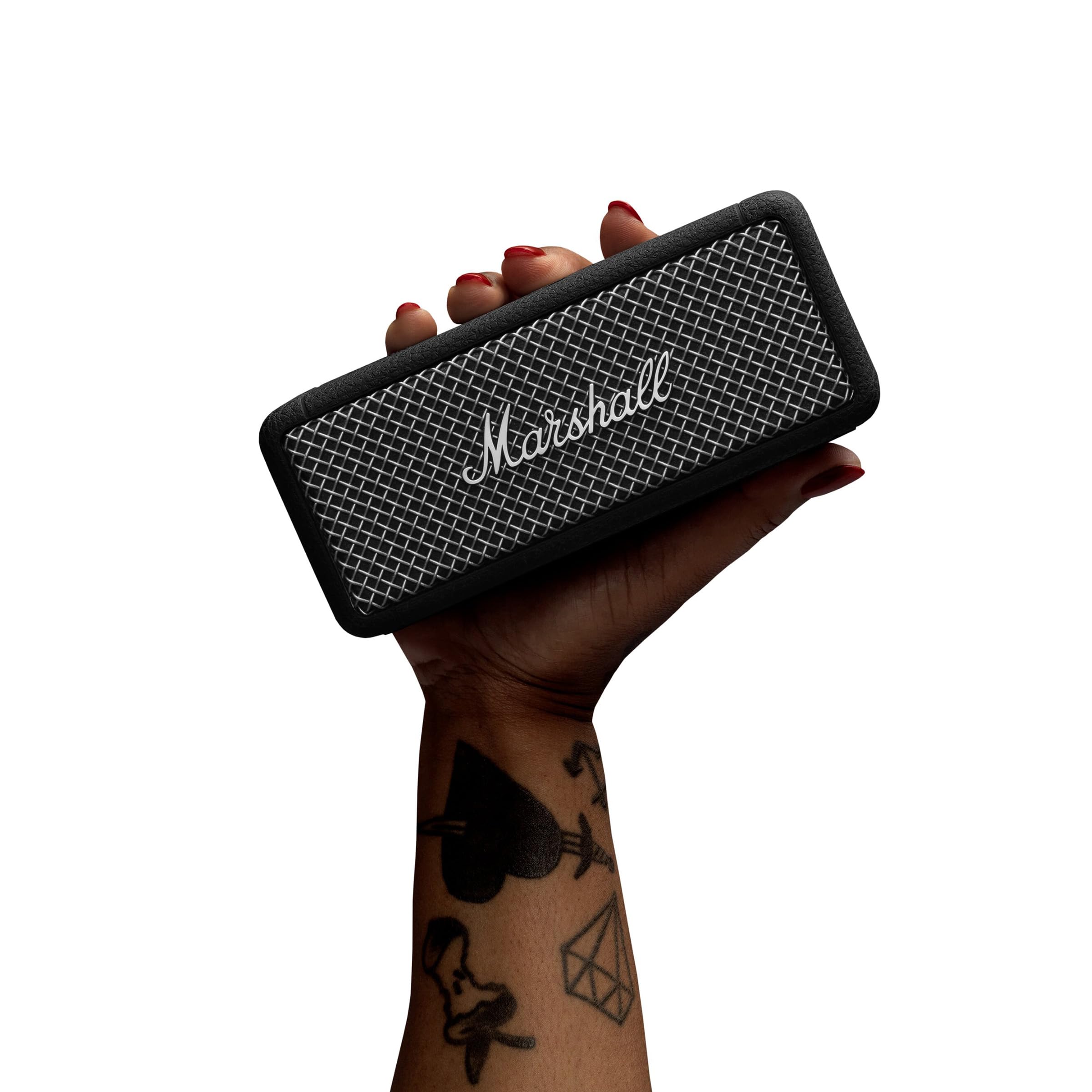 marshall-emberton-ii-portable-bluetooth-speaker-black-and-steel-ip67-waterproof- image 8