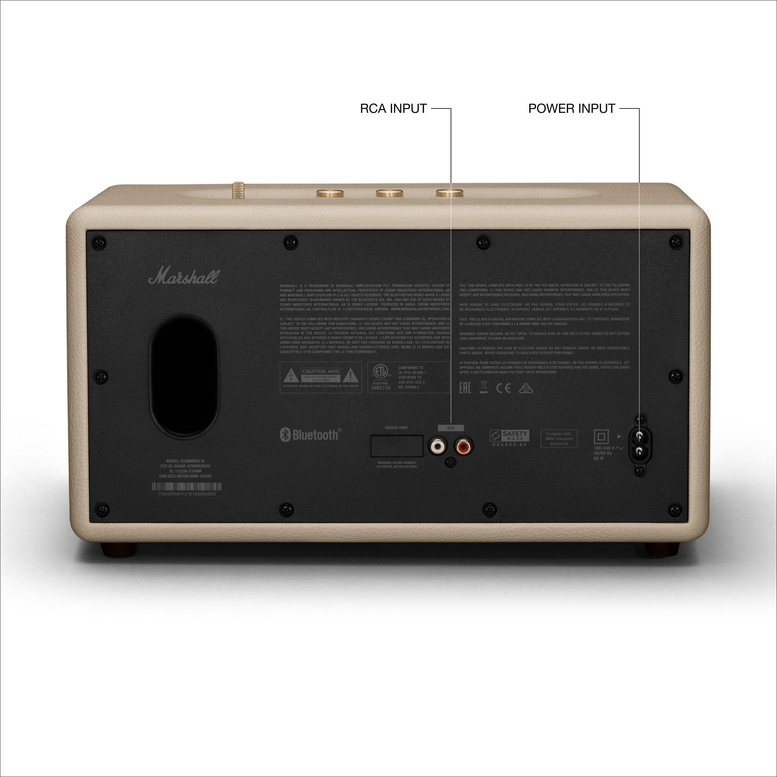 marshall-stanmore-iii-bluetooth-home-speaker-wide-soundstage-bass-treble-control image 8