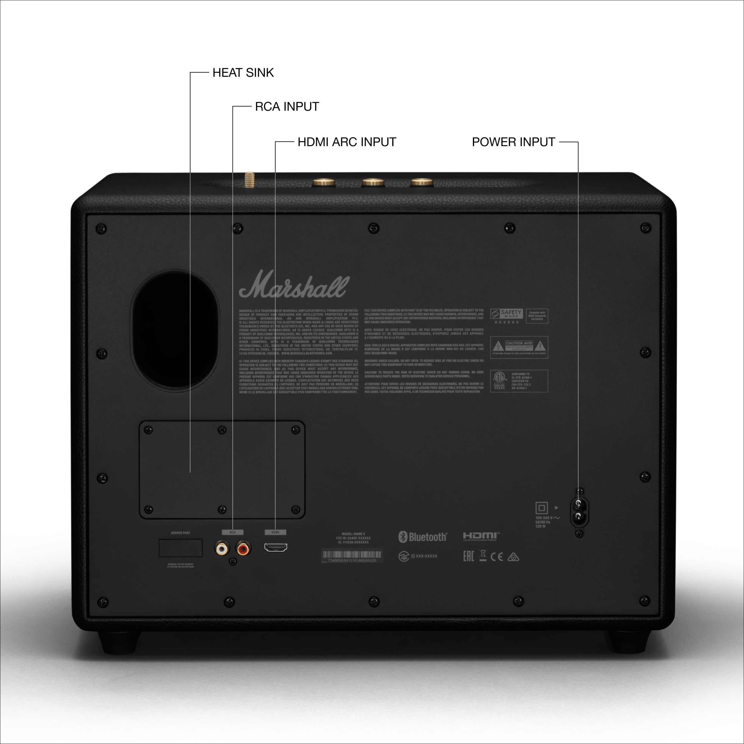 marshall-woburn-iii-bluetooth-home-speaker-home-shaking-sound-hdmi-rca-aux-input image 8