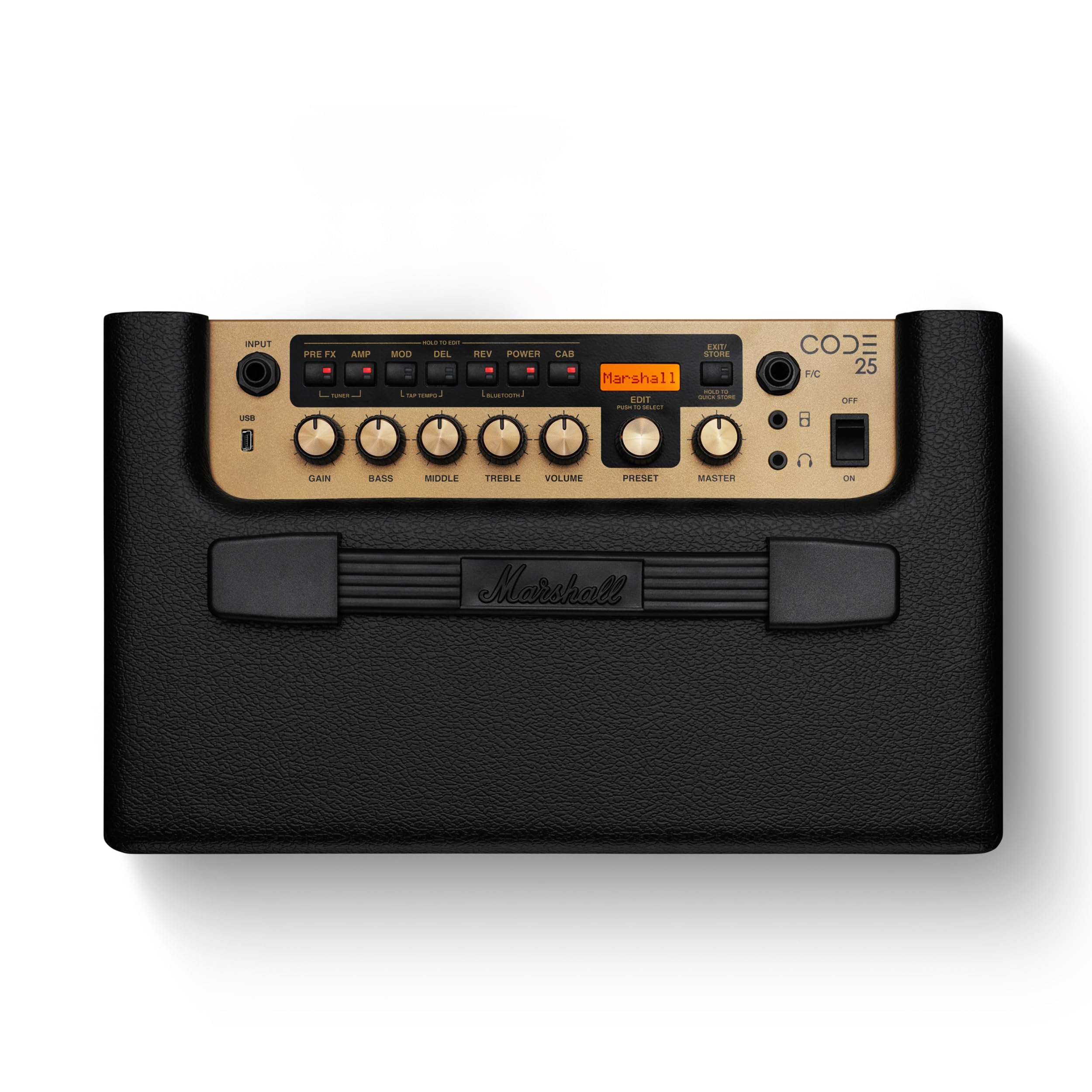 marshall-code-25-25w-digital-modelling-combo-guitar-amplifier-with-14-preamps-8- image 8