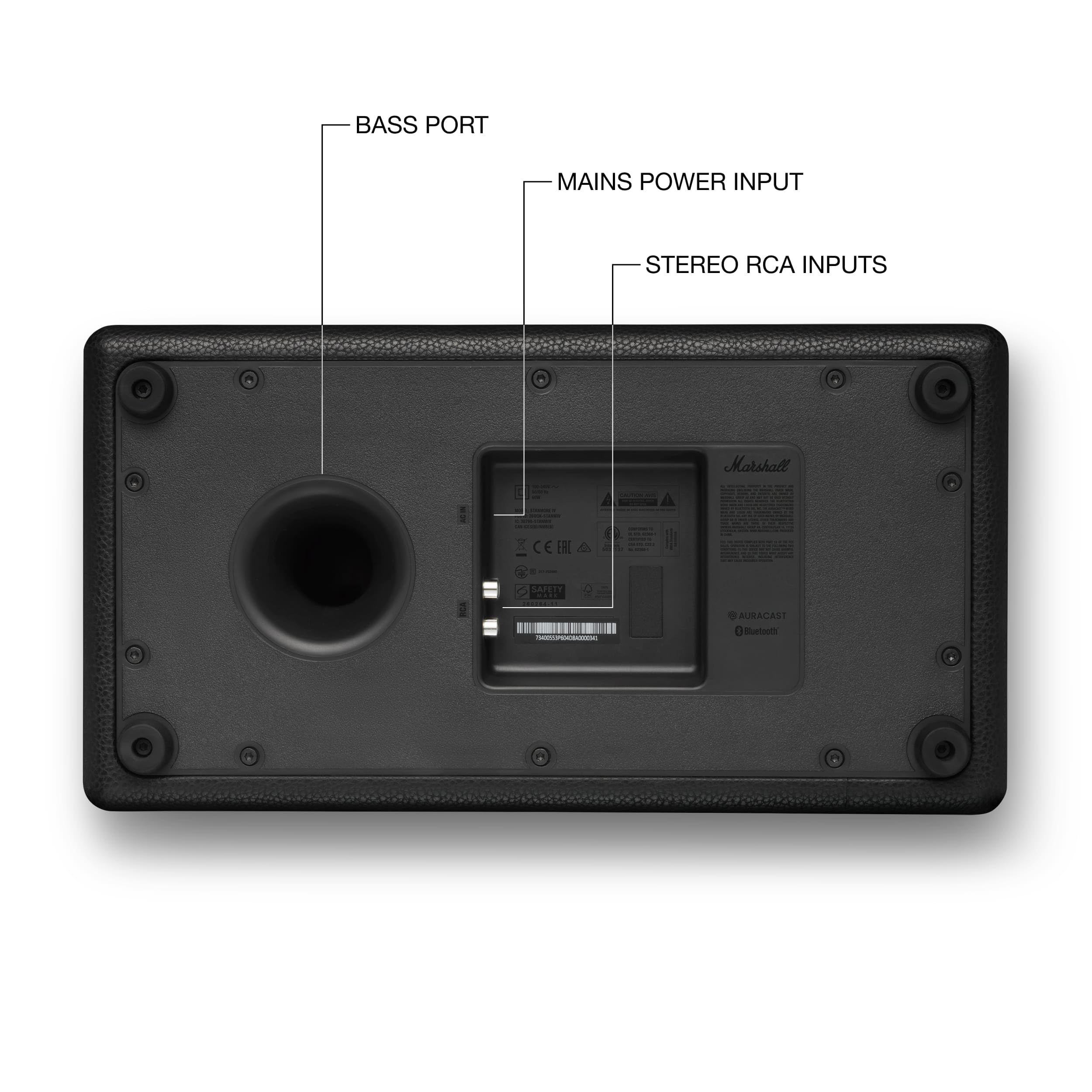 marshall-stanmore-iv-bluetooth-home-speaker-black-room-to-room-stereo-sound-with image 7
