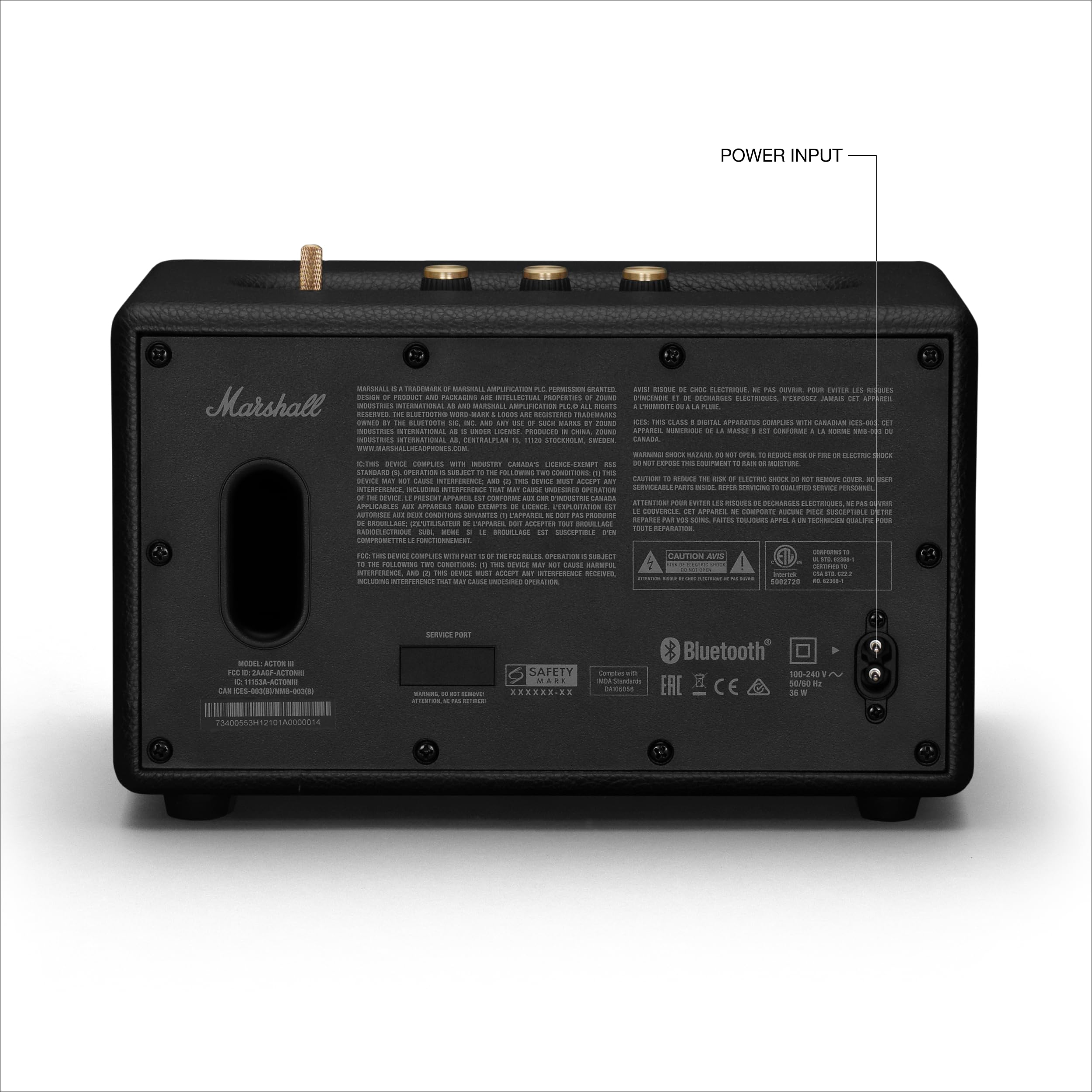 marshall-acton-iii-bluetooth-home-speaker-room-filling-stereo-sound-bass-treble- image 8