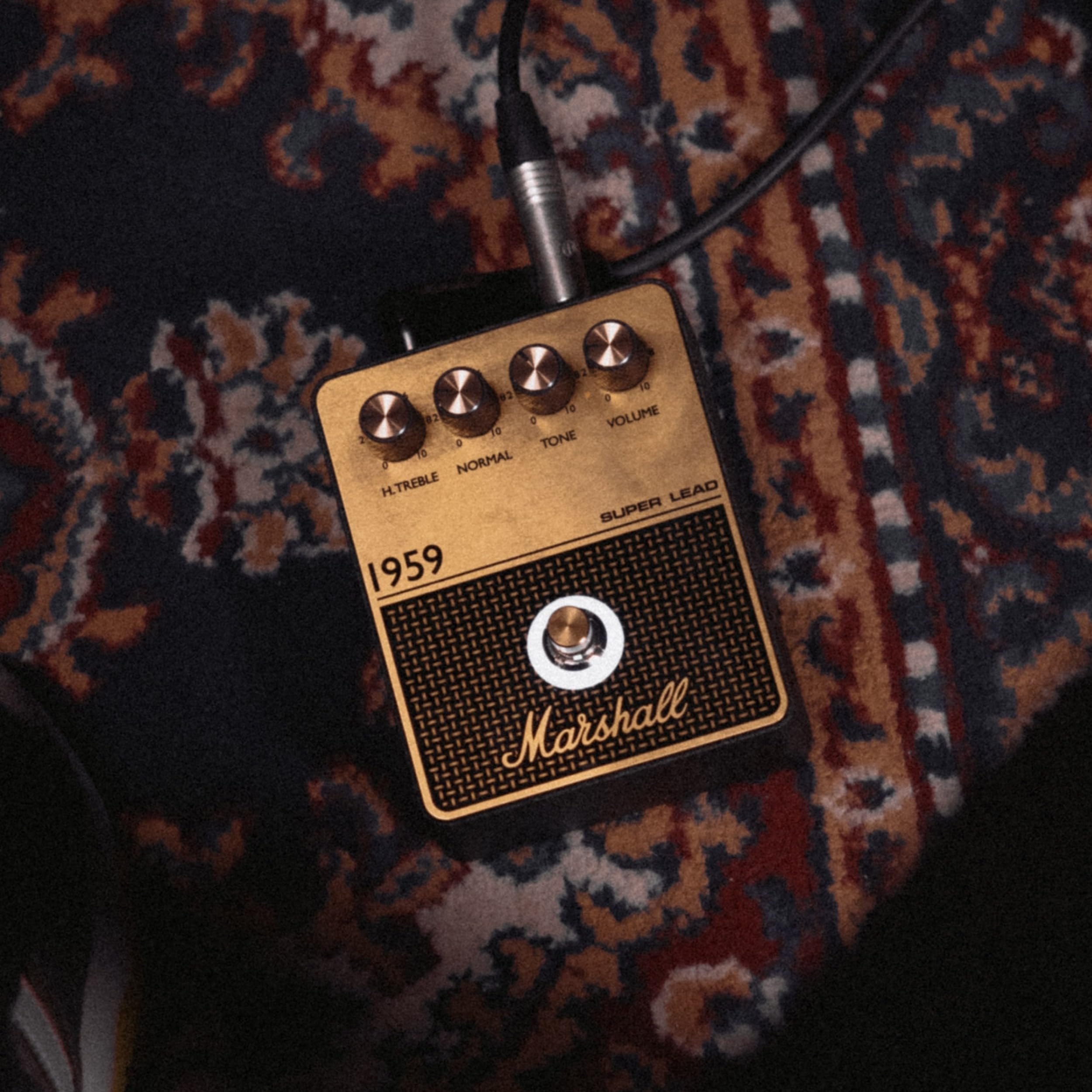 marshall-1959-overdrive-distortion-pedal-black-and-gold-vintage-super-lead-tone- image 6