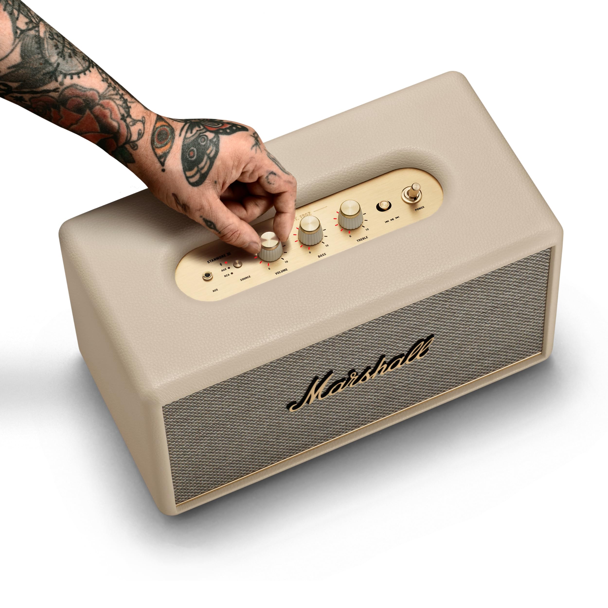 marshall-stanmore-iii-bluetooth-home-speaker-wide-soundstage-bass-treble-control image 7