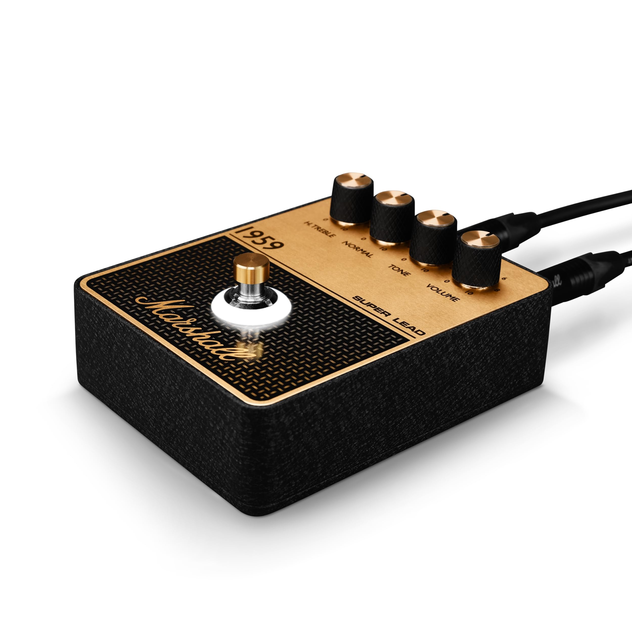 marshall-1959-overdrive-distortion-pedal-black-and-gold-vintage-super-lead-tone- image 3
