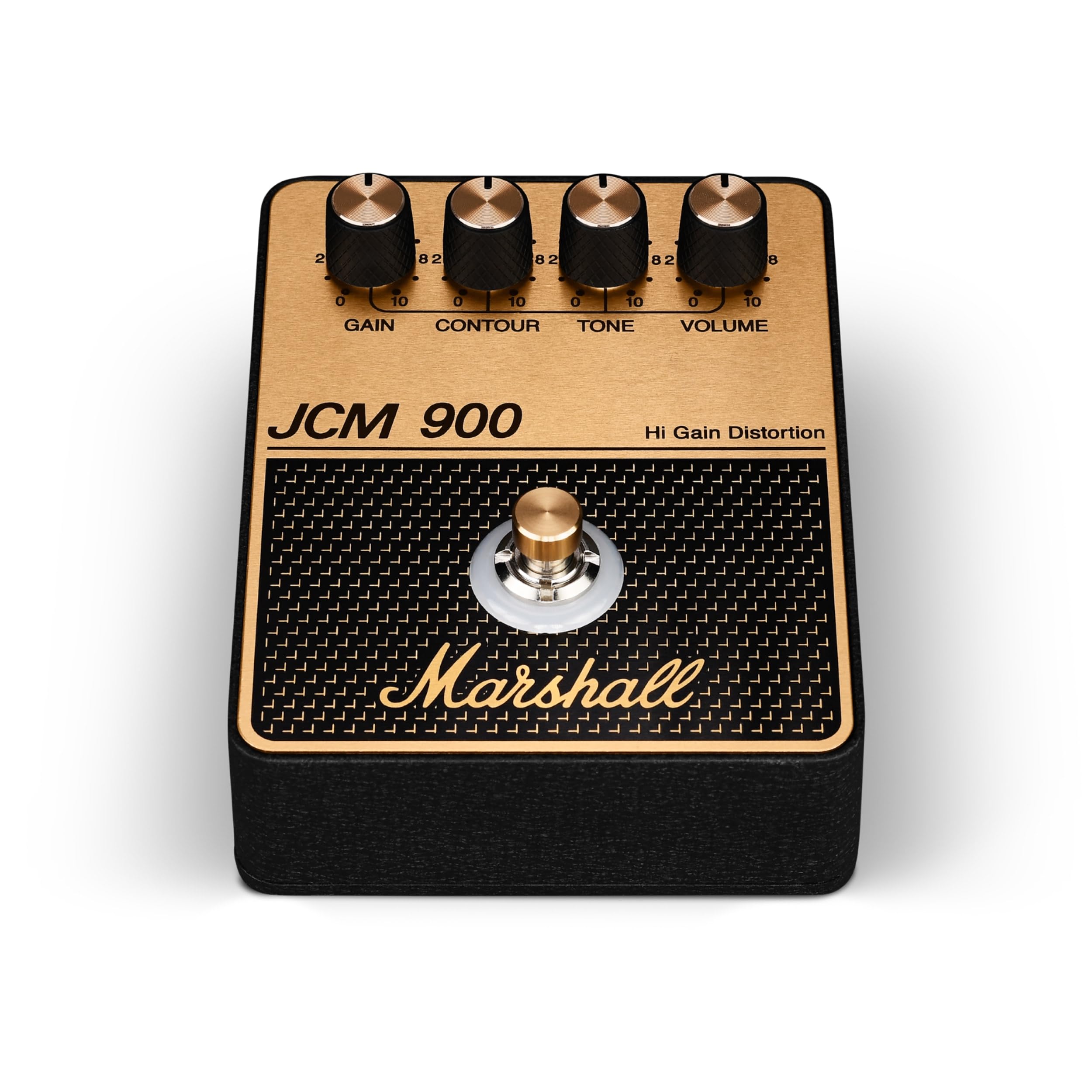 marshall-jcm900-overdrive-distortion-pedal-black-and-gold-high-gain-tone-with-ga image 1
