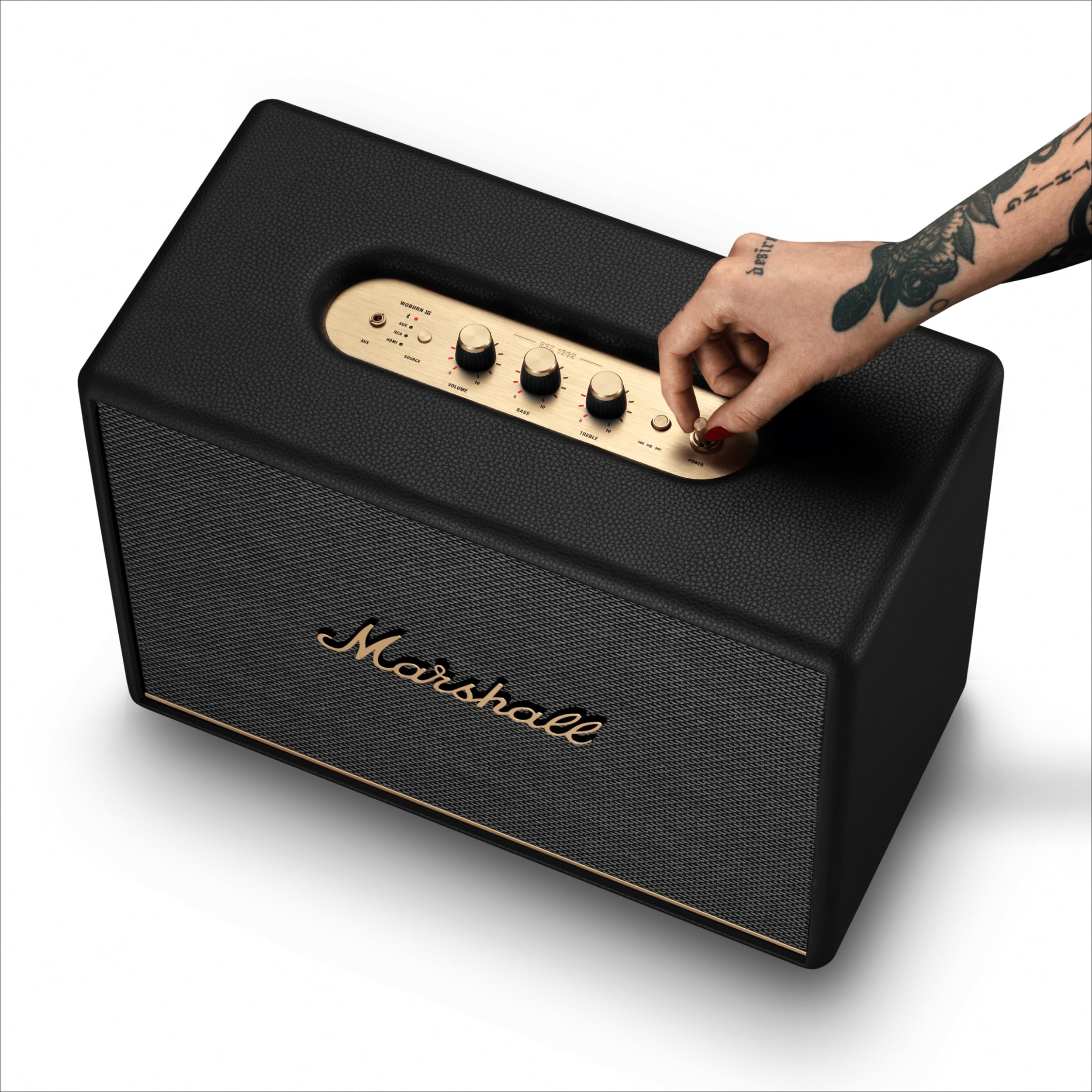 marshall-woburn-iii-bluetooth-home-speaker-home-shaking-sound-hdmi-rca-aux-input image 7