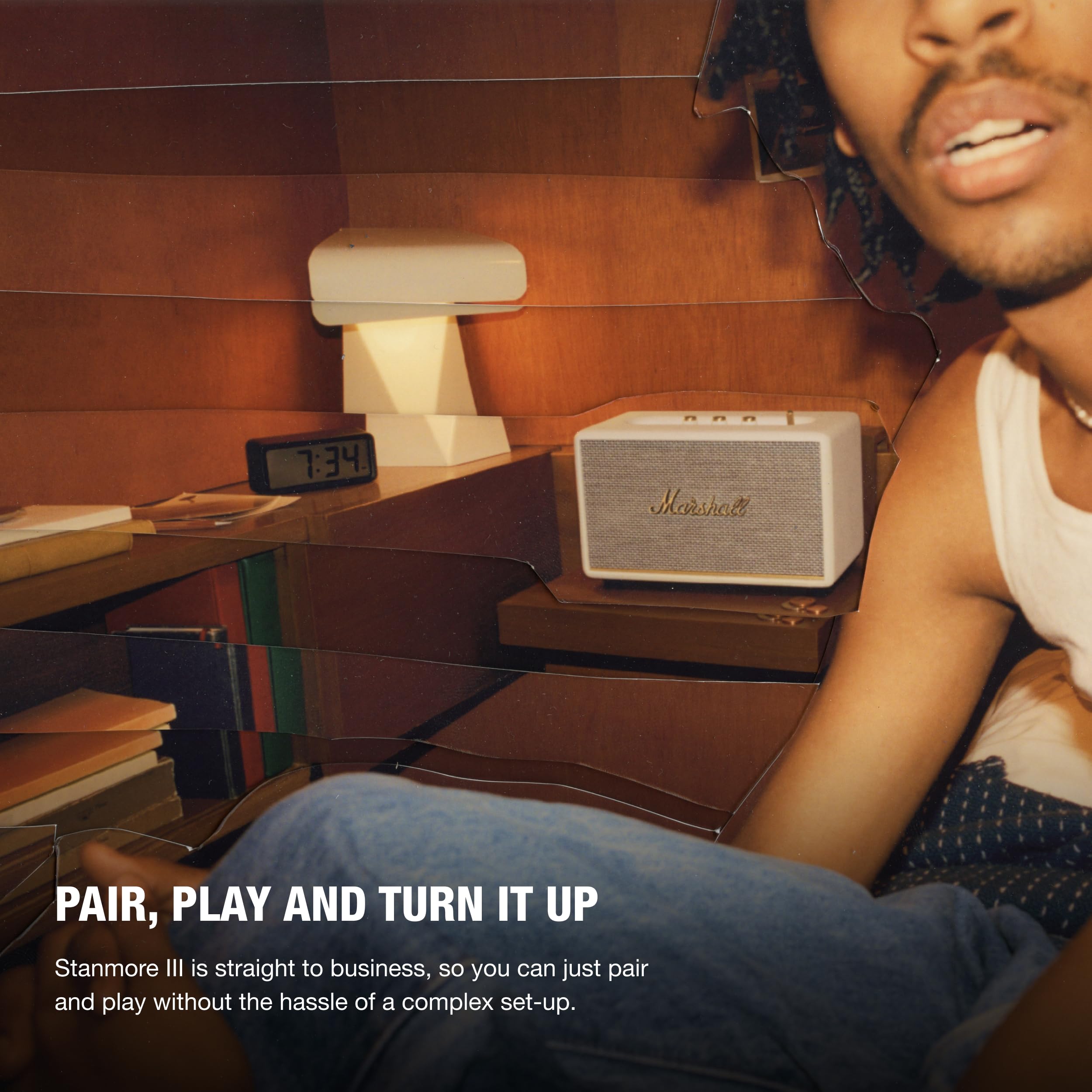 marshall-stanmore-iii-bluetooth-home-speaker-wide-soundstage-bass-treble-control image 4