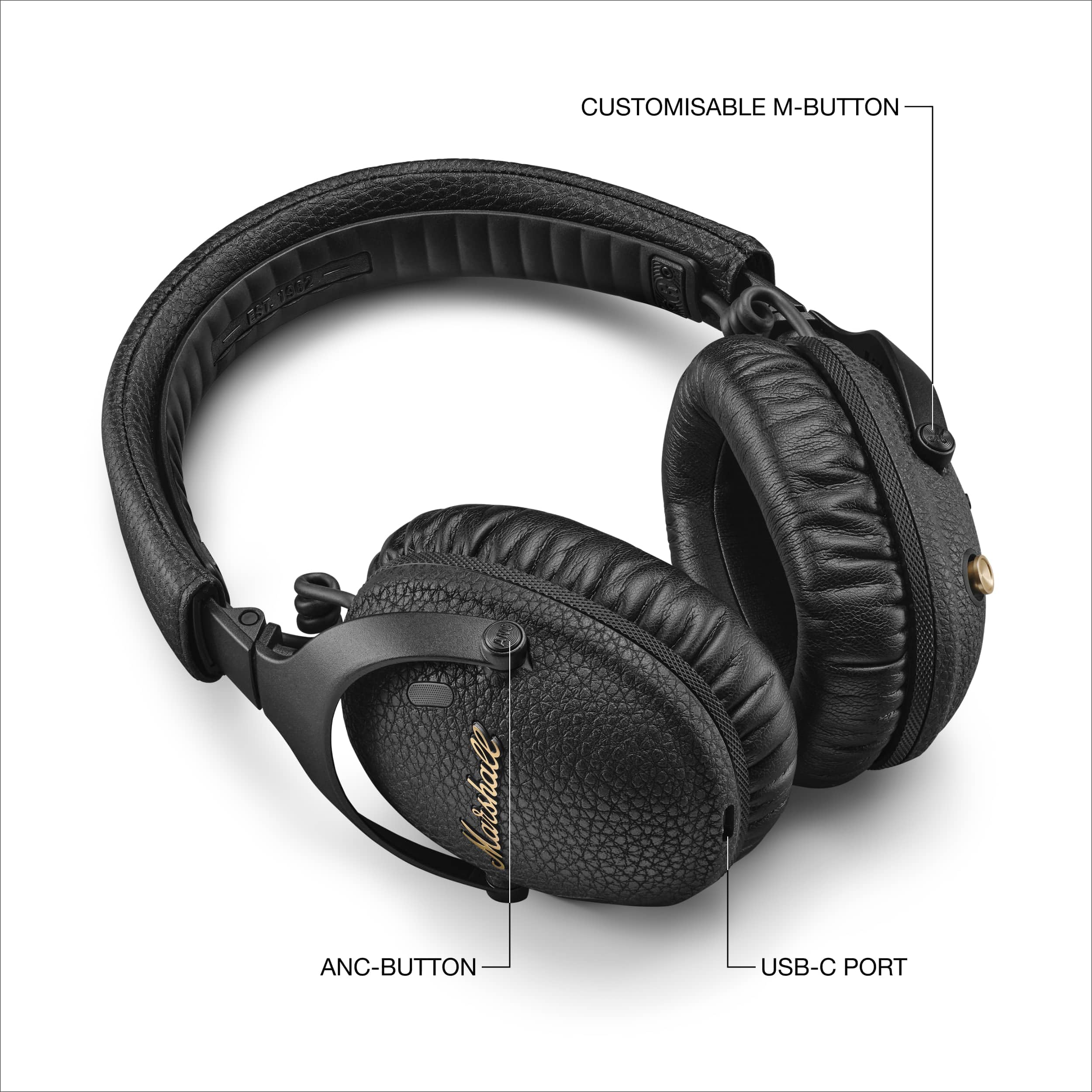 marshall-monitor-iii-a-n-c-wireless-over-ear-headphones-active-noise-cancellatio image 6