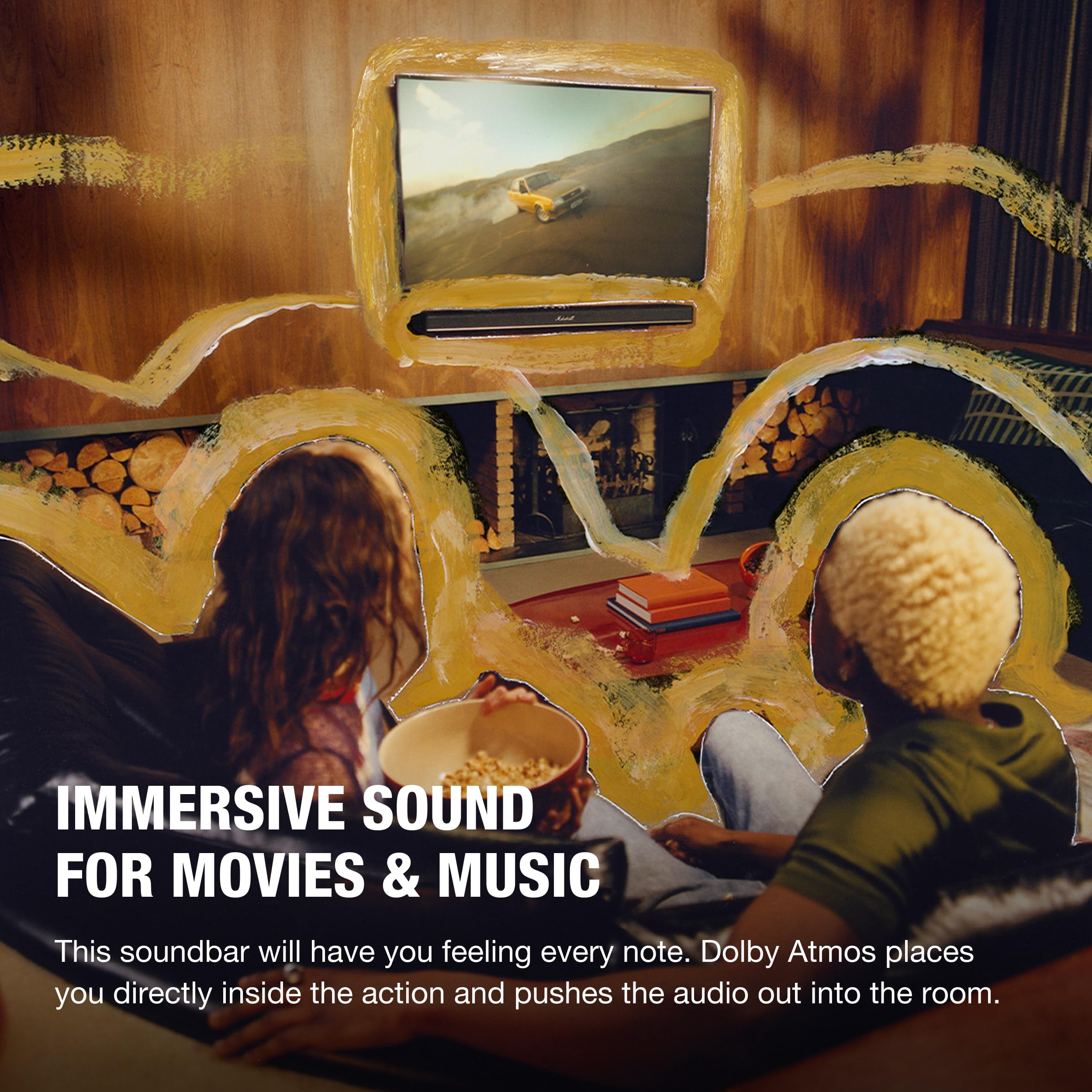 marshall-heston-120-soundbar-with-dolby-atmos-heston-sub-200-subwoofer-bundle-bl image 4