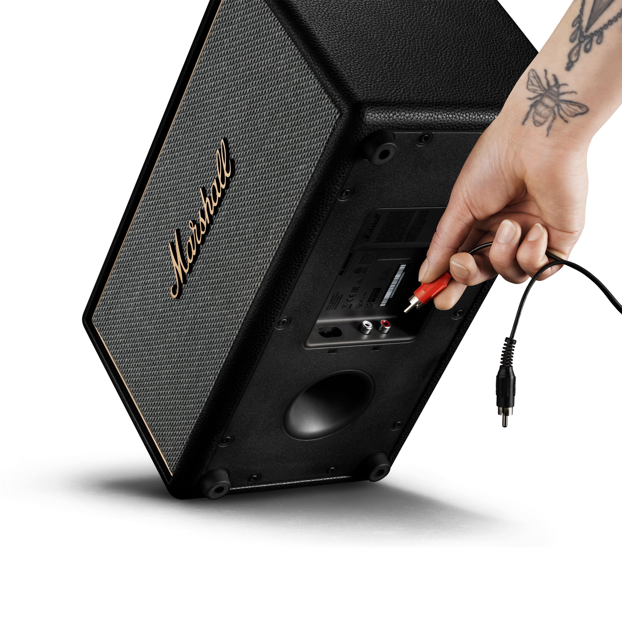marshall-stanmore-iv-bluetooth-home-speaker-black-room-to-room-stereo-sound-with image 8