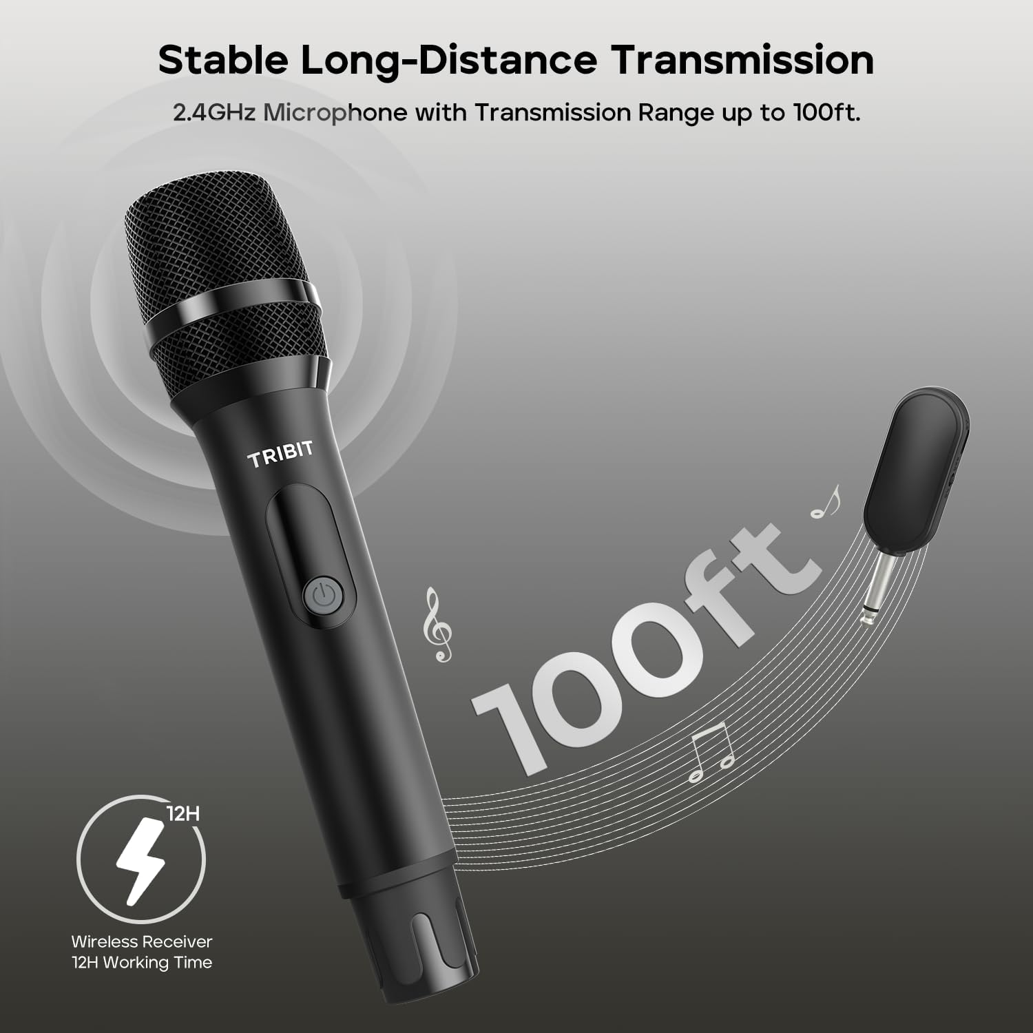 tribit-wireless-dual-microphone-system-with-dsp-noise-reduction-40-hour-battery- image 2