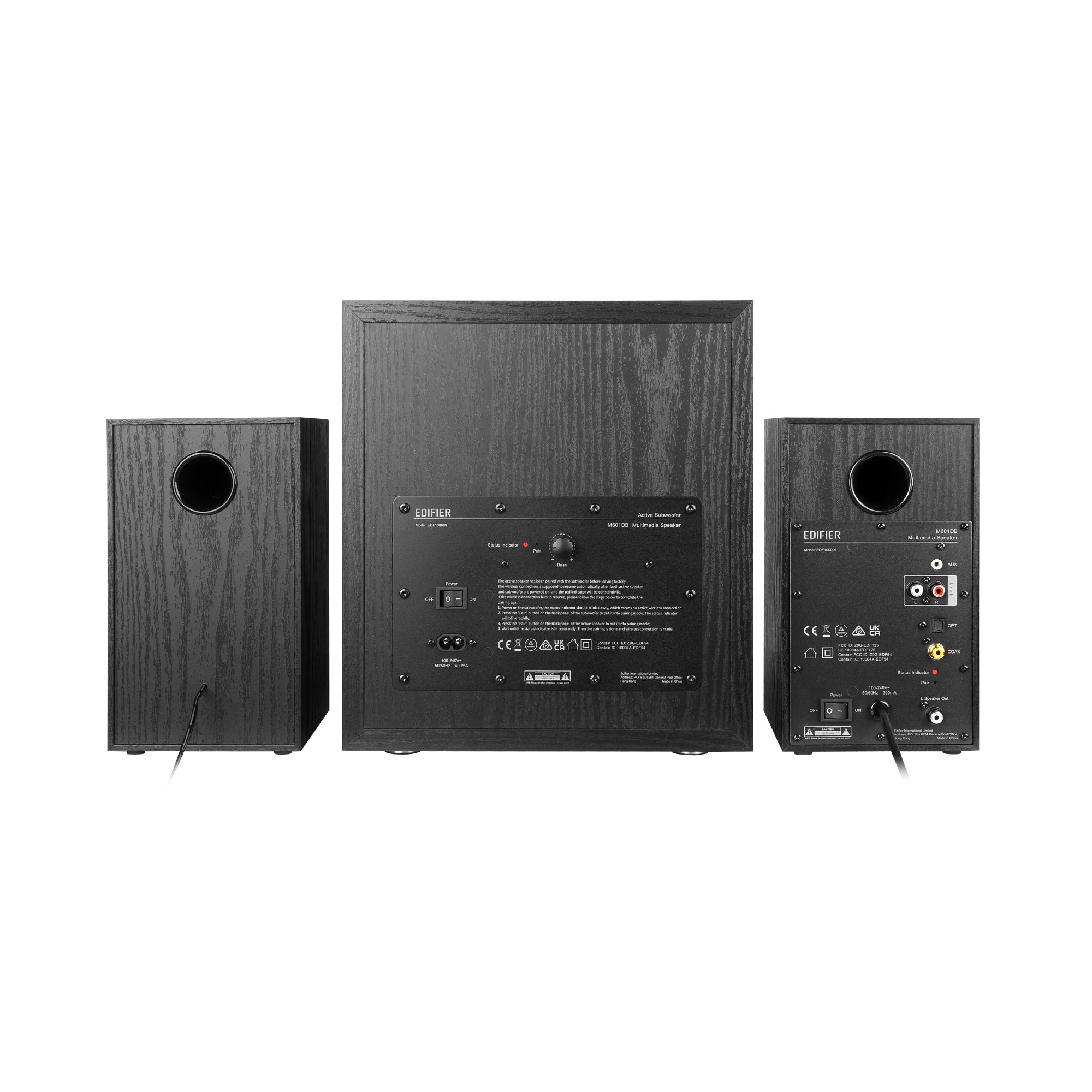 edifier-m601db-2-1-speaker-system-with-wireless-8-subwoofer-110w-rms-wooden-encl image 5