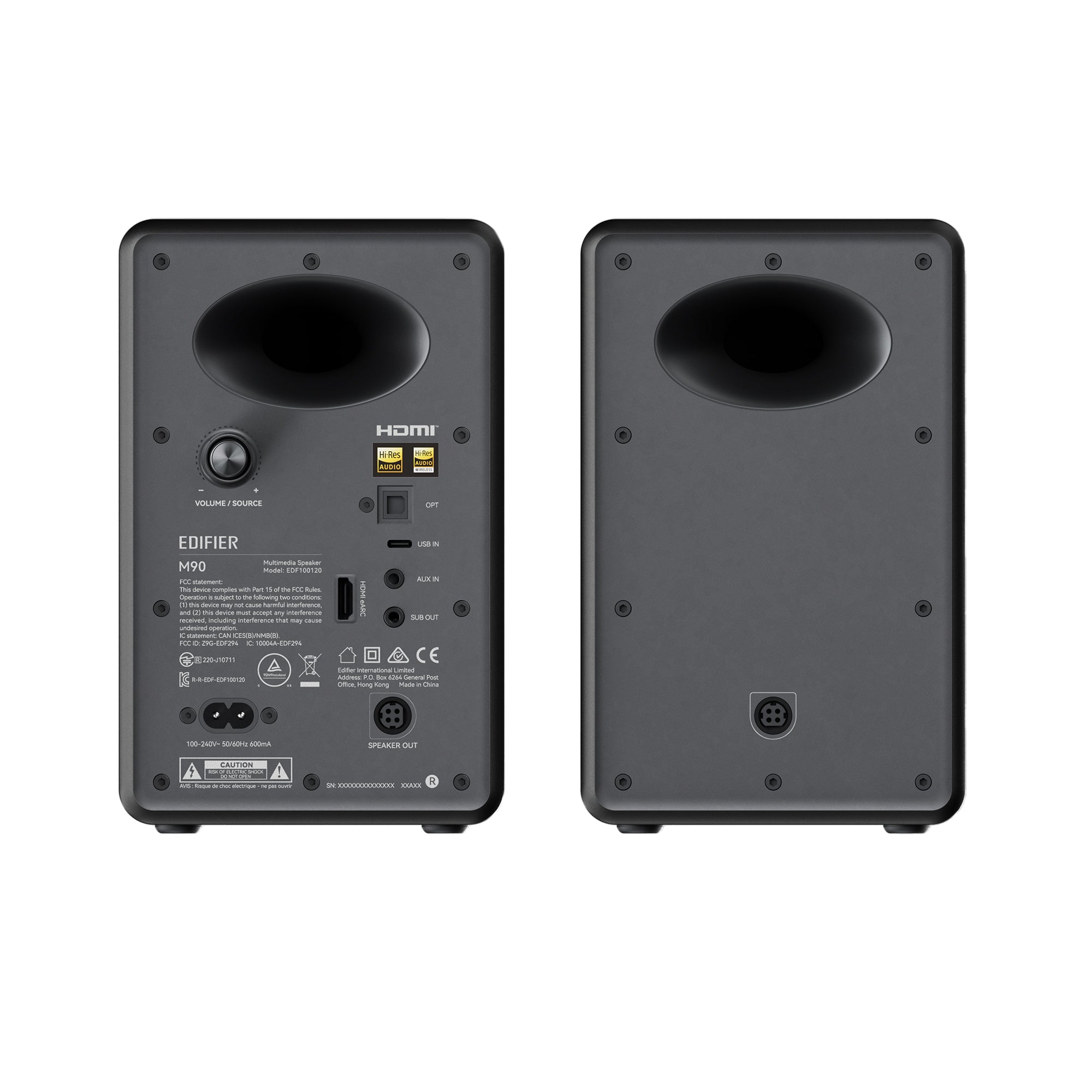 edifier-m90-powered-bookshelf-speakers-100w-rms-bi-amped-hi-res-speakers-with-ld image 5