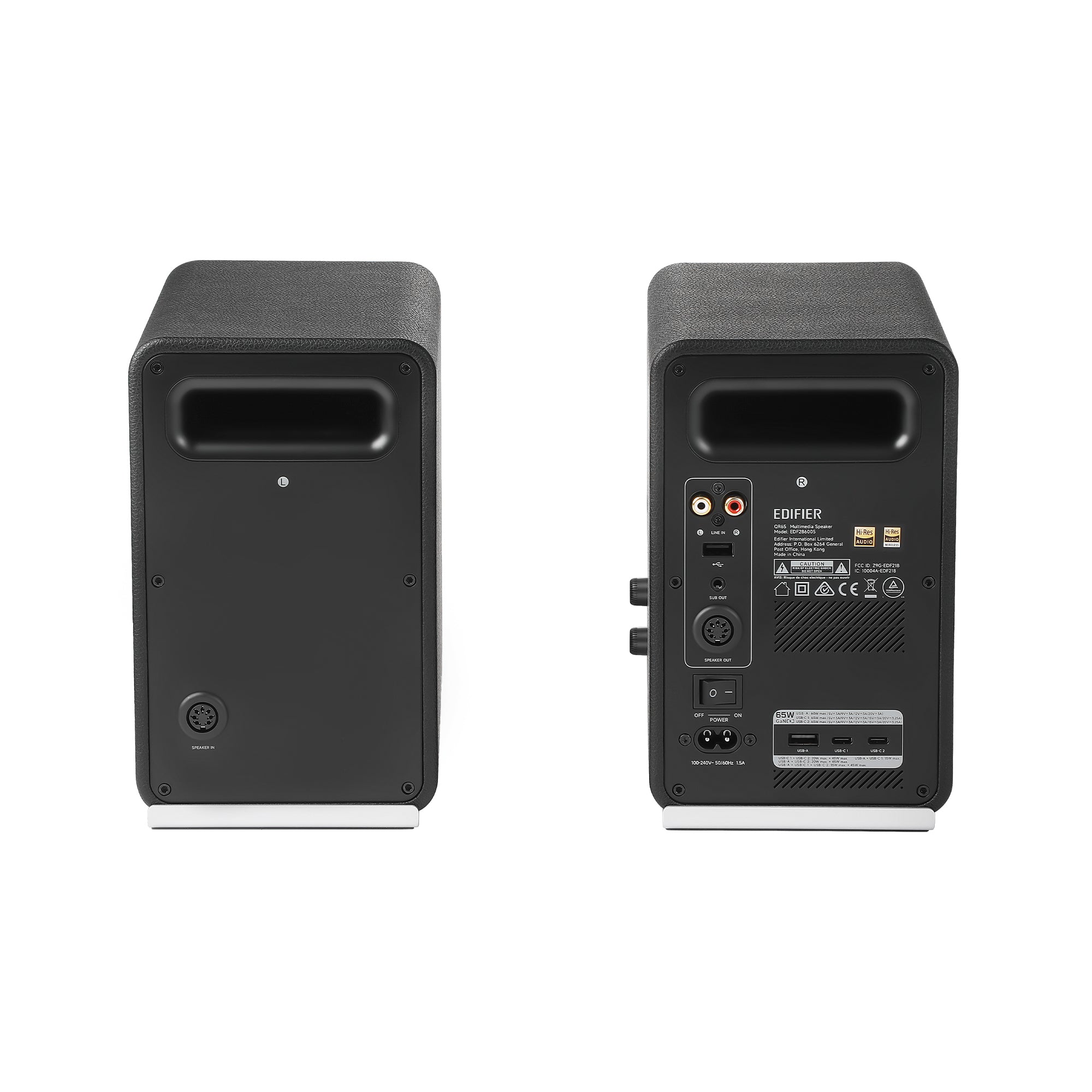 edifier-qr65-desktop-active-monitor-speakers-with-gan-charger-70w-rms-hi-res-aud image 5