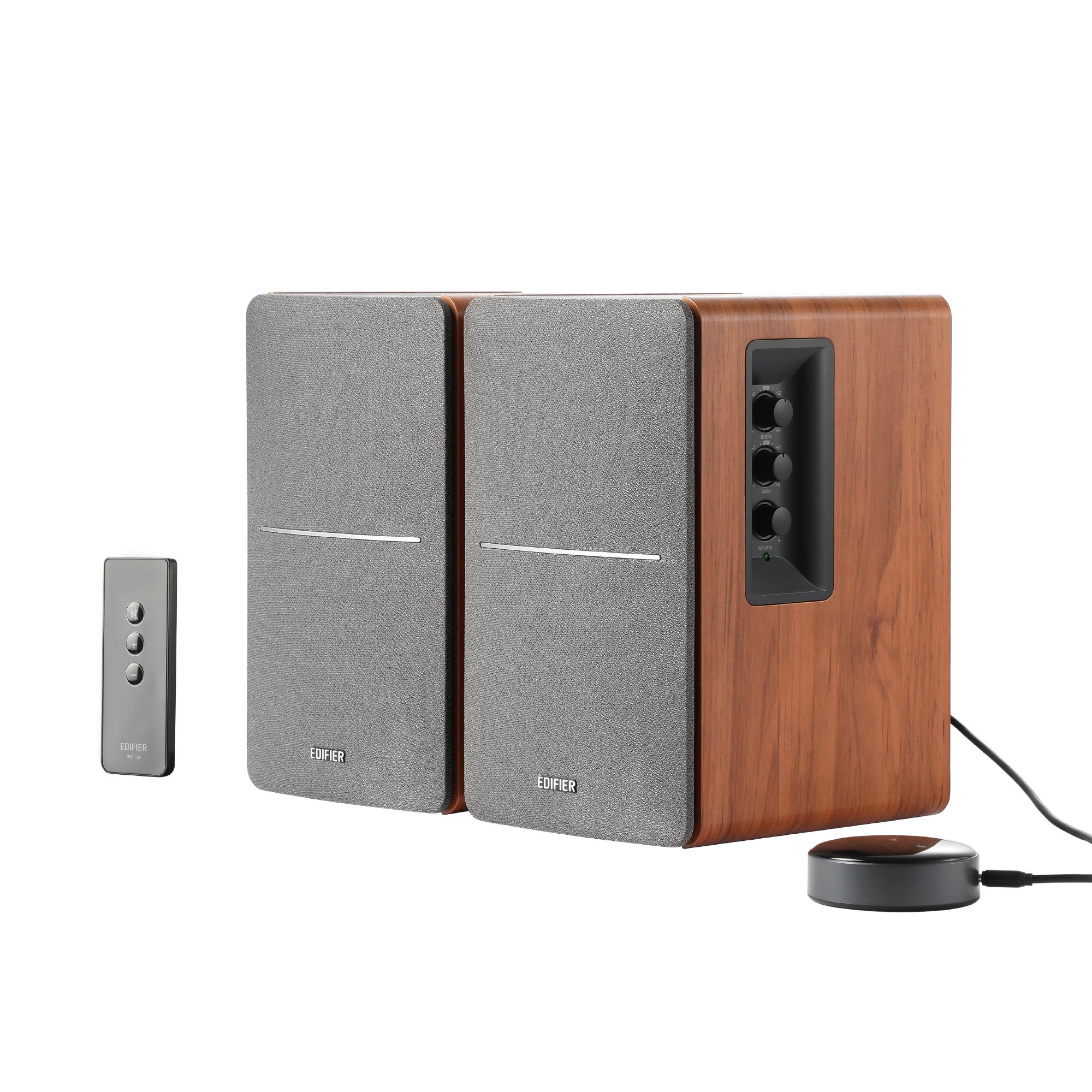 edifier-r1280t-wiim-mini-streaming-bundle-powered-bookshelf-speakers-with-wi-fi- image 1